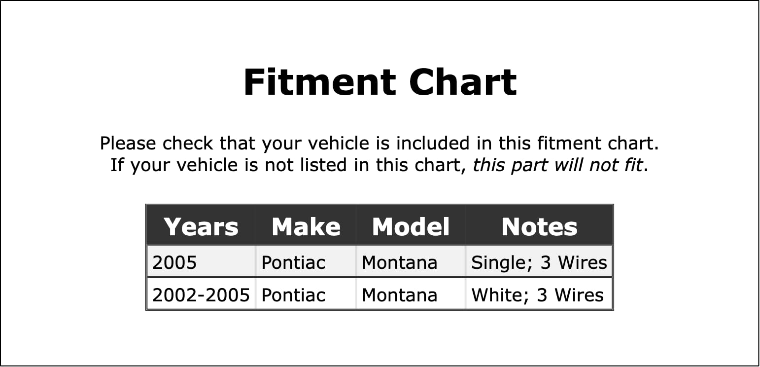 Parking Light Bulb Socket Compatible With Pontiac Montana 2005 2004 2003 2002 P-2609382