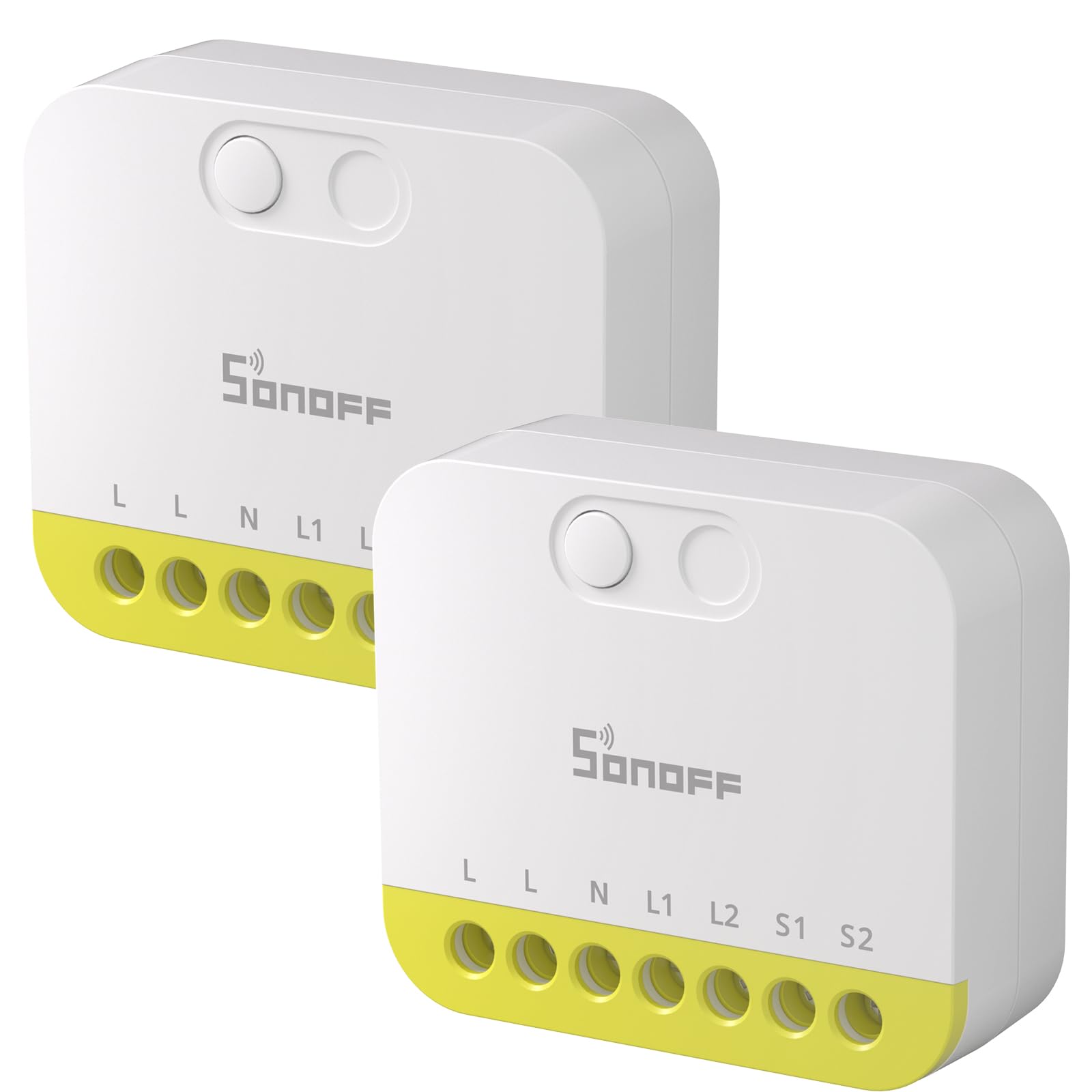 SONOFF MINI Duo-L Zigbee Smart Switch – No Neutral Wire, Zigbee 3.0, Dual Channel, 16A Total, Works with Alexa, Google Home, Smart Timer & Automation, Compact Size, 2-Pack