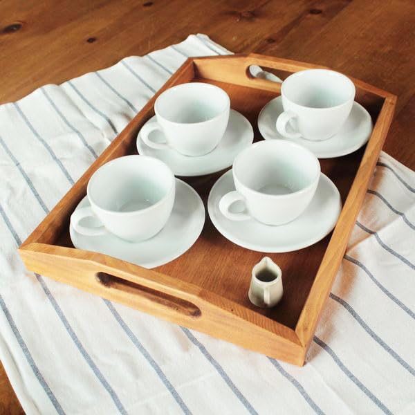 カフェトレイ 　天然木製45cm 9枚 Amazon｜トレー カフェ 北欧 幅40cm 木製 トレー カフェ トレー