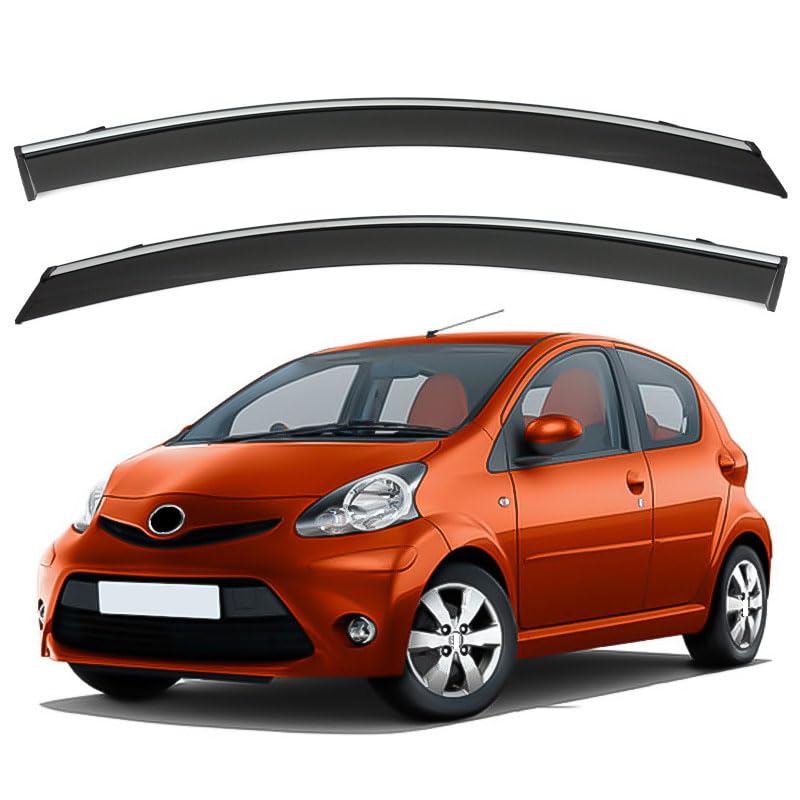Déflecteurs de vent de voiture Toyota Aygo AB 2005-2013 protégeant de la pluie