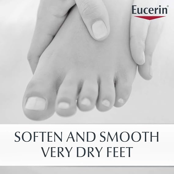 Eucerin Advanced Repair Foot Cream, Unscented Foot Cream for Dry Feet and Heels, 3 Oz Tube, Pack of 1