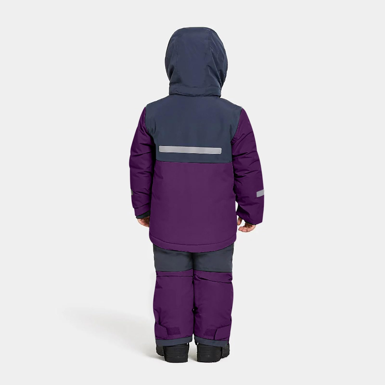 Combinaison de Ski Enfant à Capuche Chaud Garçon Combinaisons de Neige Imperméables et Coupe-Vent Vêtements de Ski pour Garçon Tenue de Ski Imperméable à la Neige Vetement Ski Pas Cher