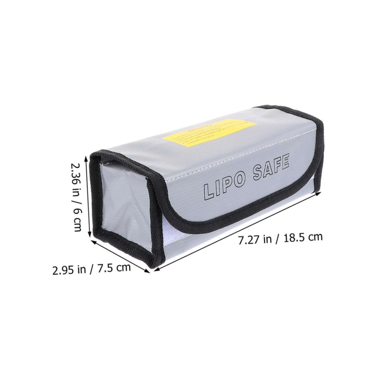 NUOBESTY 3 Set Borsa Antideflagrante Per Batteria Magazzinaggio Porta Della Batteria Cellula Borsa Batteria Ignifuga Sicurezza Silver Tessuto in Fibra Di 2 Pezzi*3
