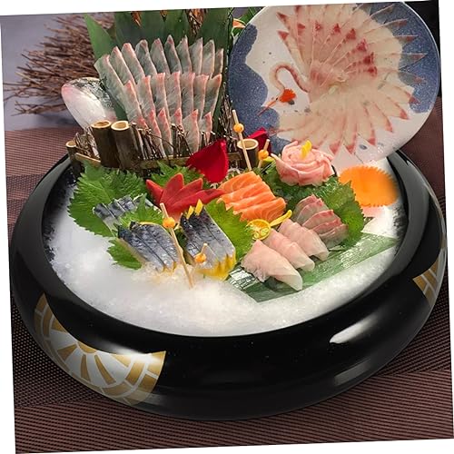 Juego de platos redondos para sushi estilo japonés miniatura 3