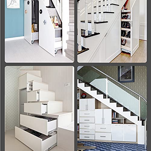 Laderails, Volledig Intrekbare Glijrails, Massieve Dubbelrijige Verdikte Stalen Kogels, Driedelige Rails Voor Kasten En… - Afbeelding 7