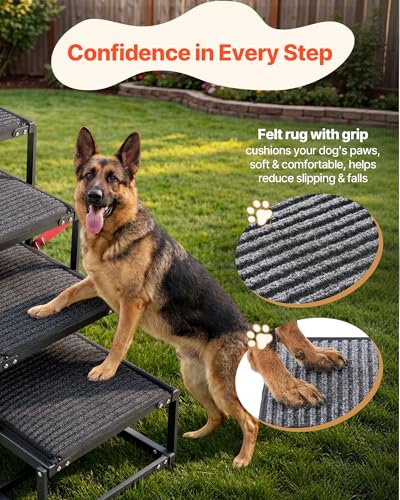 Escalier pour chien pliables VEVOR pour SUV et lits hauts