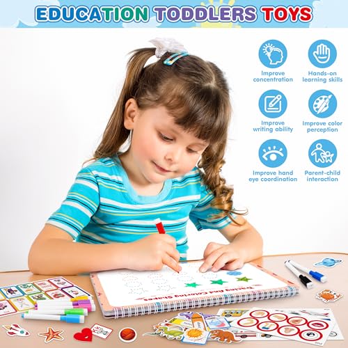 image for MR.TN Busy Book for Toddlers - Preschool Reading Activity Handwriting 