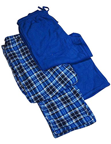 Hanes - Mens 2 Pack Micro Fleece Lounge Pant, Dark Blue 37527-X-Large2