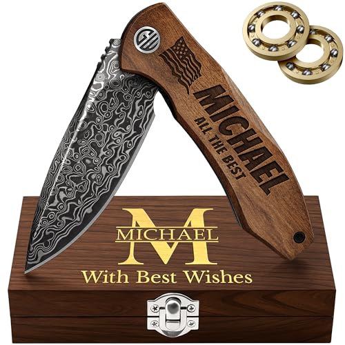 Image of GOOD WORKER Custom Knife - Personalized Pocket Knives for Men - Engraved Gifts for Men Husband Boyfriend - Customized Present for Birthday, Anniversary - 6700 D PS