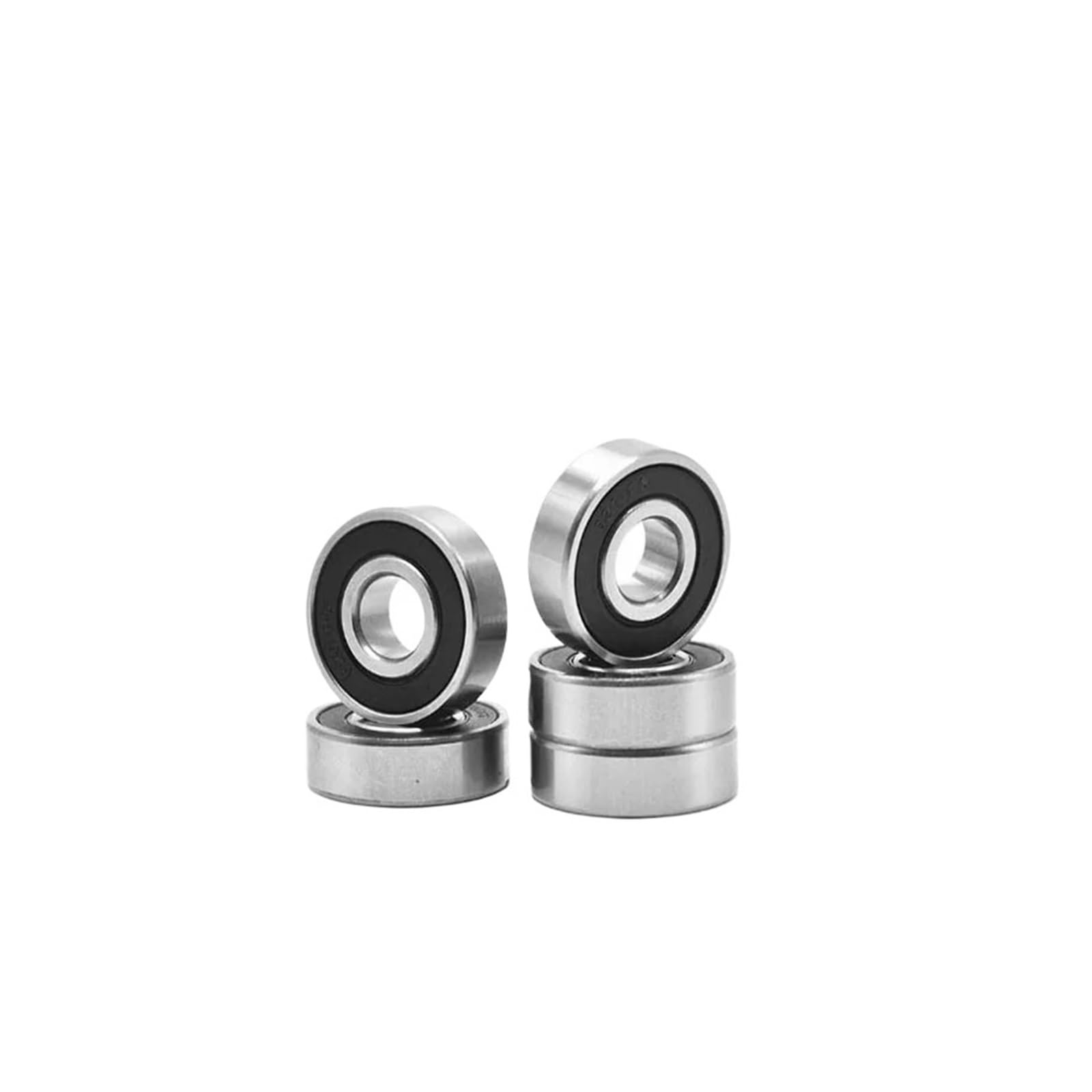 10 pièces ABEC-5 607-2RS 607 RS 607 2RS 607RS 7x19x6 Mm Miniature en Caoutchouc scellé roulement à Billes à Gorge Profonde(Size:607-2RS_ABEC 5)