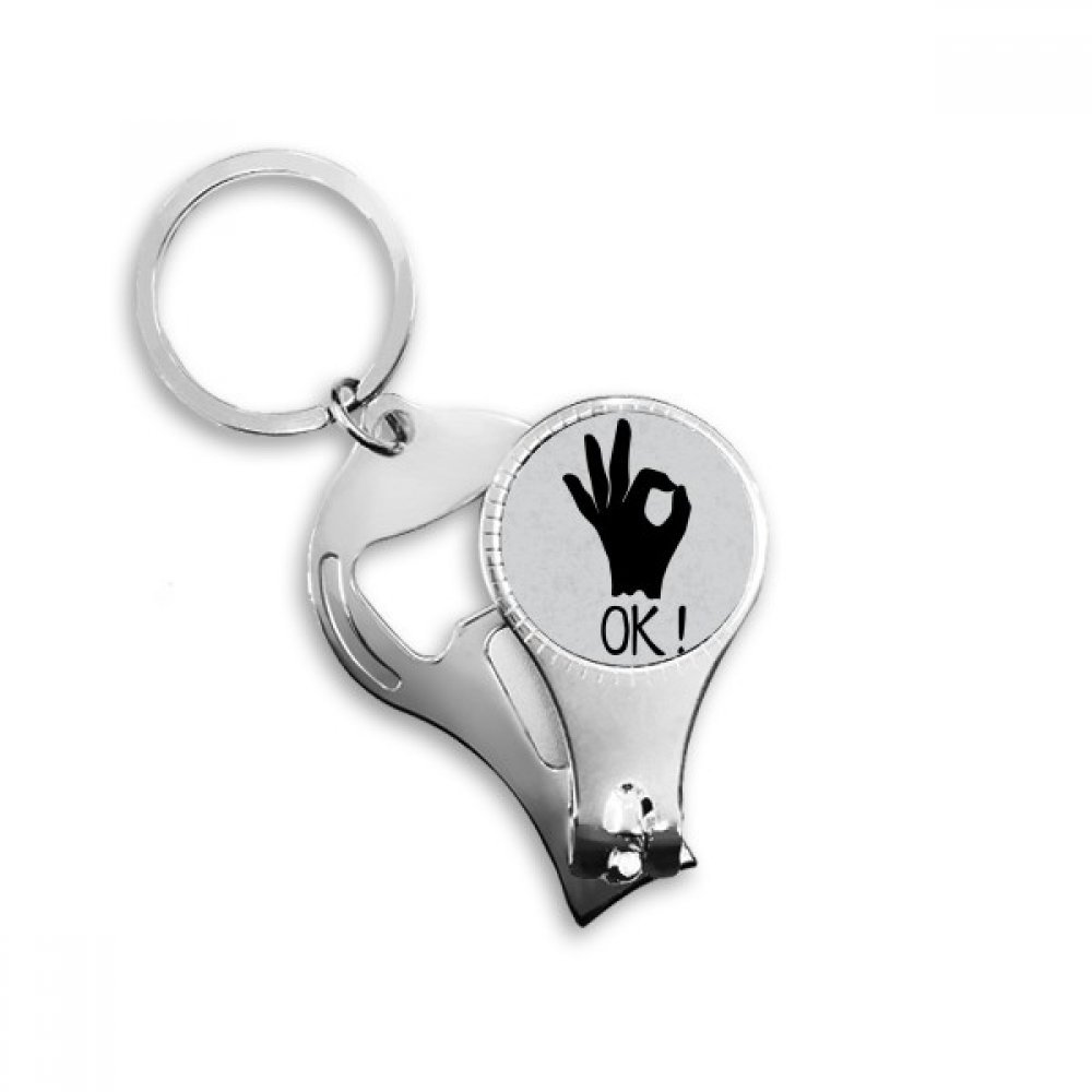 Coupe-ongles personnalisé OK Outline geste pour couper sans effort les ongles épais