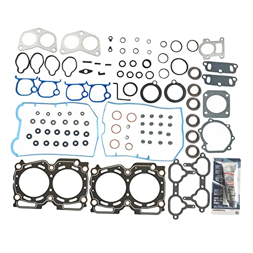 Image of Partsflow Front Head Gasket Set Compatible With SUBARU FORESTER 1998, IMPREZA 1998, LEGACY 1996-1999 2.5L 2458CC H4 DOHC OE#HS26167PT, HS26167PT-1, HS26167PT-2, HS26167PT-3,HS9008