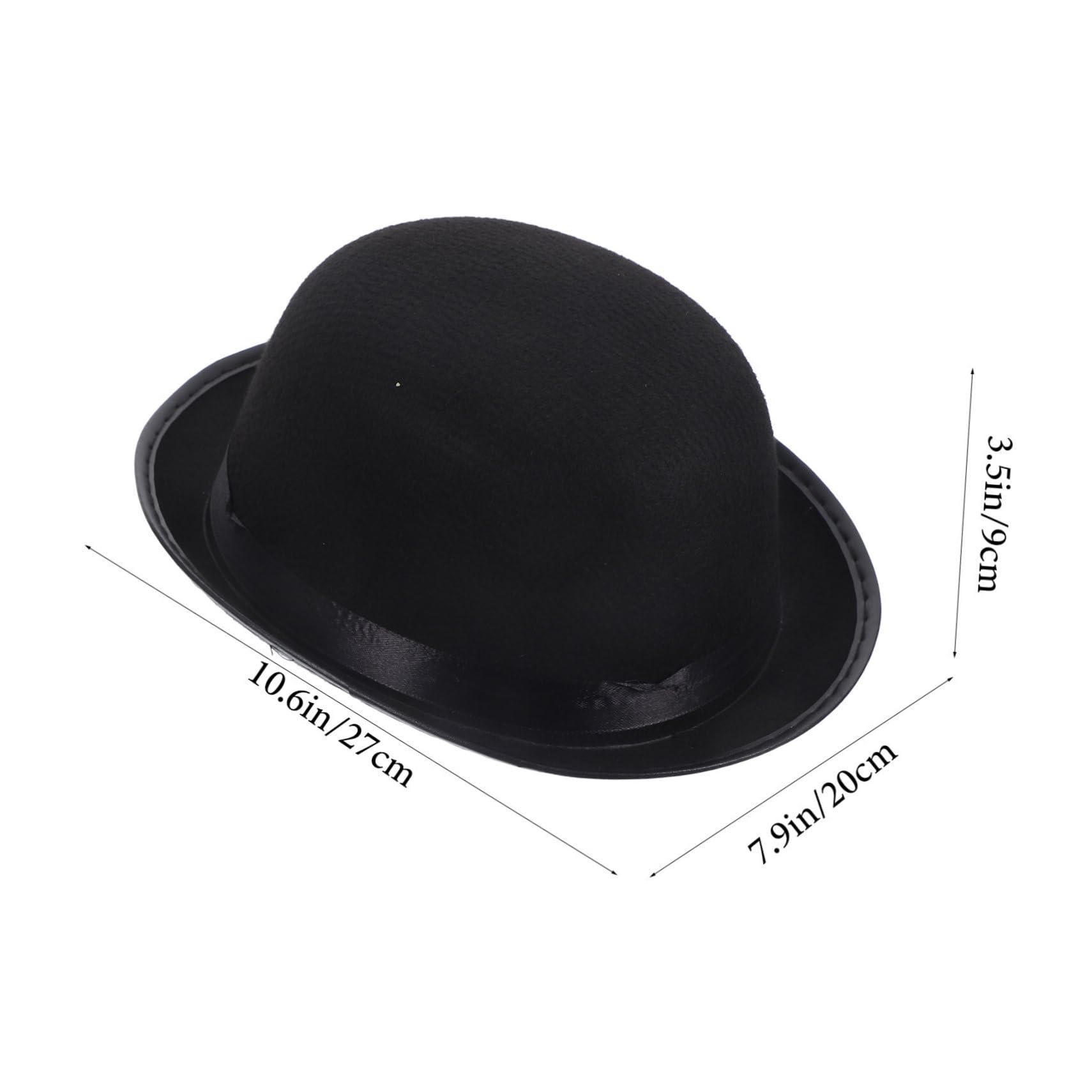 BESPORTBLE Detective Costumes Role Play Props Detective Hat Set Bowtie Magnifying Glass Black