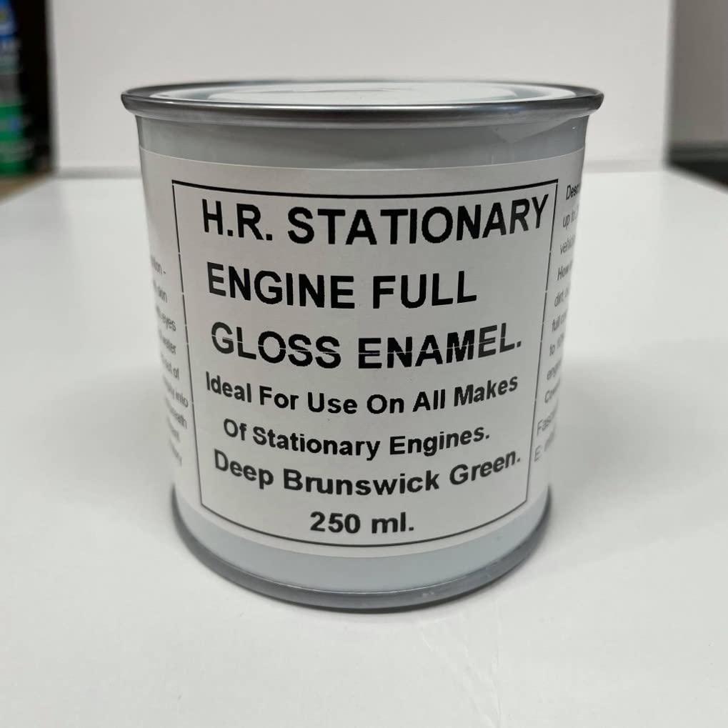 Fascinating Finishes Ltd Deep Brunswick Green 1 X 250Ml - Bs381c 227. Stationary Engine Full Gloss Heat Resistant Enamel Paint