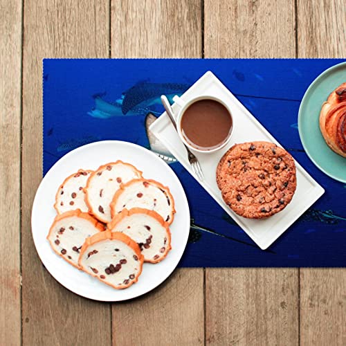 Set de table de salle à manger Eagle Ray Manta lavable et durable - 7