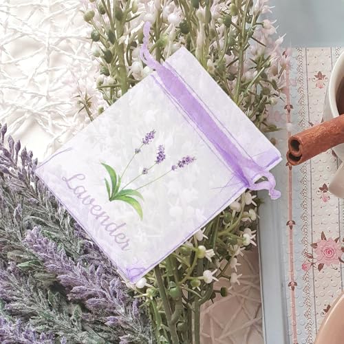 20 bolsas de organza violeta para fragancia de 5g miniatura 4