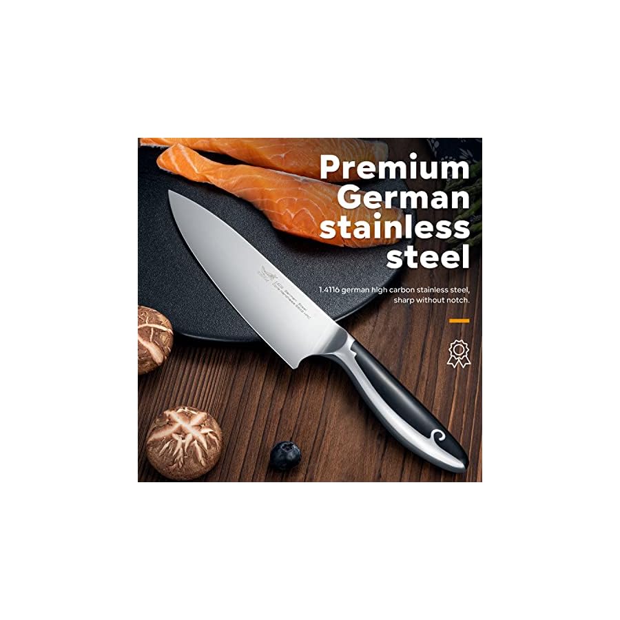 Knife-Sets-for-Kitchen-with-Block-YONOVAK-Black-Whale-Series-15-Piece-14116-German-Steel-Knife-Block-Set-Full-Tang-Handle-Chef-Kitchen-Knife-Set-with-6-X-Laguiole-Steak-Knives Knife Sets for Kitchen with Block, YONOVAK Black Whale Series 15-Piece 1.4116 German Steel Full Tang Handle Chef Kitchen Knife Set with 6 X Laguiole Steak Knives