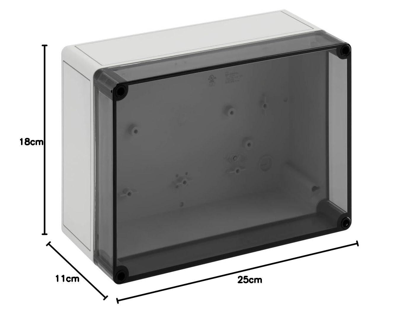 Spelsberg 11150801 TK PS 2518-11-t Installations-Gehaeuse 254 x 180 x 111 Polycarbonat, Polystyrol (EPS) Lich, Lichtgrau (Ral 7035), (L x B x H) 254 x 180 x 111 mm