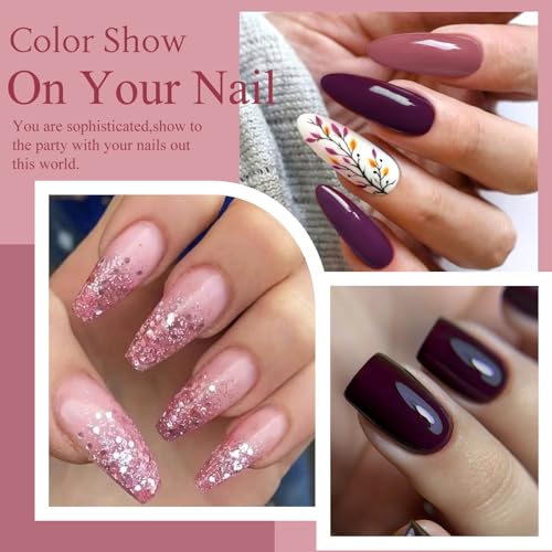 Set de 8 esmaltes en gel colores otoñales miniatura 3