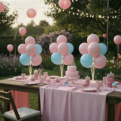 Image of Lightsfever 6 Sets LED Balloon Table Centerpieces for Party Decorations
