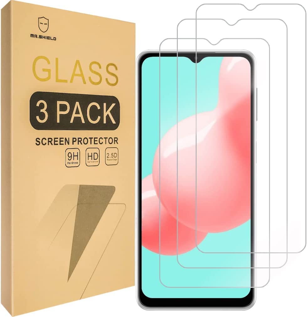 For Samsung Galaxy A32 5G Tempered Glass Screen Protector, [Pack of 3] Fingerprint Sensor Compatible - HD Clear - 9H Hardness - Case Friendly - HD Screen Protector for Samsung Galaxy A32 5G