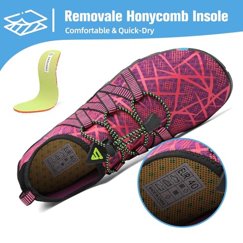 Image of Mishansha Water Shoes for Women Men, Quick-Dry Barefoot Swim Shoes with Drainage Holes, Lightweight Aqua Shoe for Beach Pool River Boating Yoga Walking