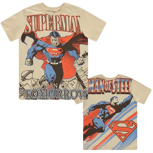 DC Comics Superman Man of Steel Oversize Front & Back T-Shirt