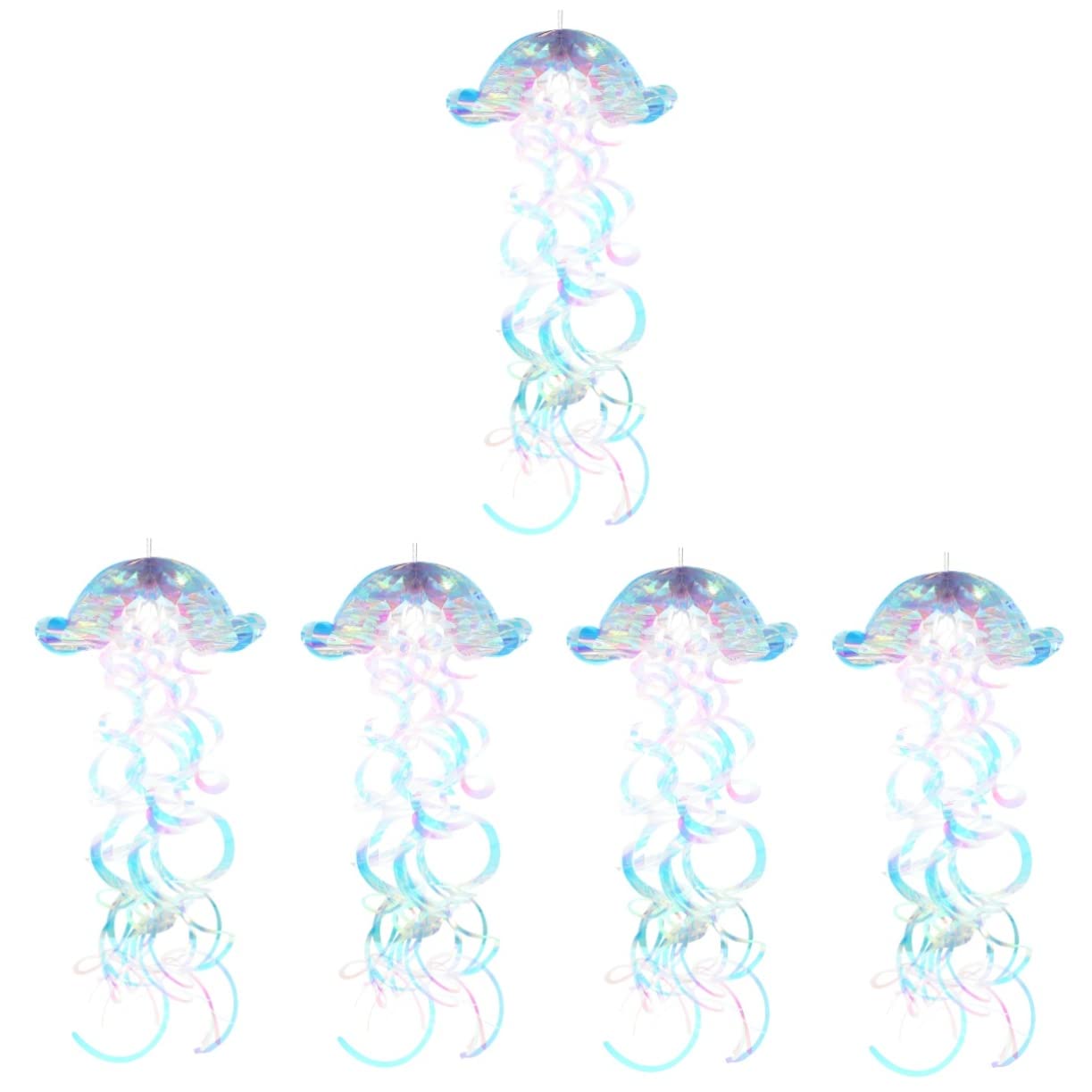 Alipis 5pezzi Decorazioni Per Feste Con Iridescenti Appendere Ornamenti Per Party Tema Marino Per Matrimoni Shower e Celebrazioni Festive
