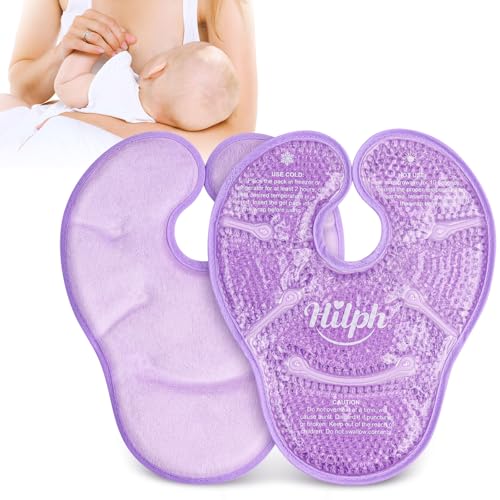 Hilph Extra Groß Kühlpads Brust Stillen, 20cm x 24.5cm (2 Stück) Kalt Warm Kompresse Brust für Stillende Mütter, Doppelseitiges Design Brust Kühlpads mit Weicher Stoff Fleece Hilph Extra Groß Kühlpads Brust Stillen, 20cm x 24.5cm (2 Stück) Kalt Warm Kompresse Brust für Stillende Mütter, Doppelseitiges Design Brust Kühlpads mit Weicher Stoff Fleece