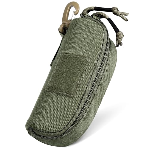 Image of Tactical Molle Glasses Case, Shockproof Eyeglass Pouch, Sunglass Case Hard Shell Protects Glasses