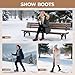 LOCFIR Women's Duck Boots Winter Snow Waterproof Fashion Boots Beige M US Size 7