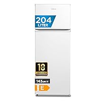 Midea MERT210FGE01 Frigo-congelatori doppia porta 204 L, Congelatore da Montare in Alto