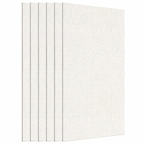 Image of Scholar Art Hobby Series 04 Oz (230 GSM) 100% Cotton Canvas Panel Board for Painting (White Blank Canvas Boards for Acrylic Paint, Oil Paint, Wet & Dry Media) | 04 inchx06 inch (10x15 cm), Pack of 6