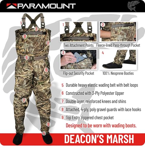 Image of Paramount Outdoors Deep Eddy Breathable Stockingfoot Fishing Wader Regular and Stout Sizes