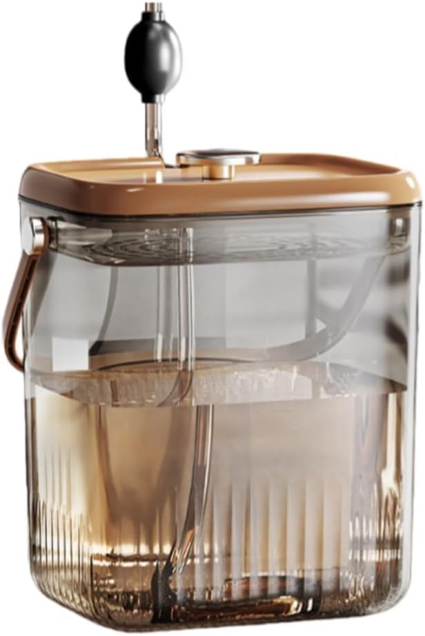 ティーバケツ 家庭用ポータブル茶滓バケツ 蓋付き シンプルな透明フィルター 清掃が容易 多用途 キッチンやリビング、オフィスでの使用
