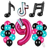 🎈🎵【Fiesta con tema musical】: el tema de decoración de cumpleaños con música contiene 4 colores y notas musicales, lo que hace que la guirnalda de globos se vea elegante y pueda agregar un ambiente alegre a su fiesta. El tema de cumpleaños perfecto de TikTok, adecuado para fiestas de cumpleaños de adultos, niños y niñas, despedidas de soltero, etc.