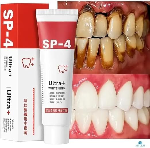 SP-4 Ultra Whitening Toothpaste || Helps Reduce Surface Stains with Regular Use | Fresh Breath & Enamel Care | 50 GM-Pack of 1)))-picture-30