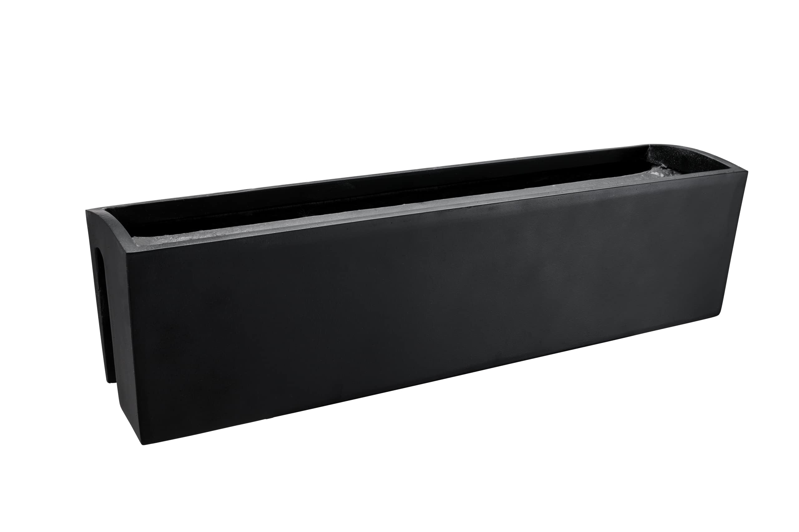 VIVANNO Bac à Fleurs en Fibre de Verre BALKONA Classic 22x80x19 cm Anthracite Mat