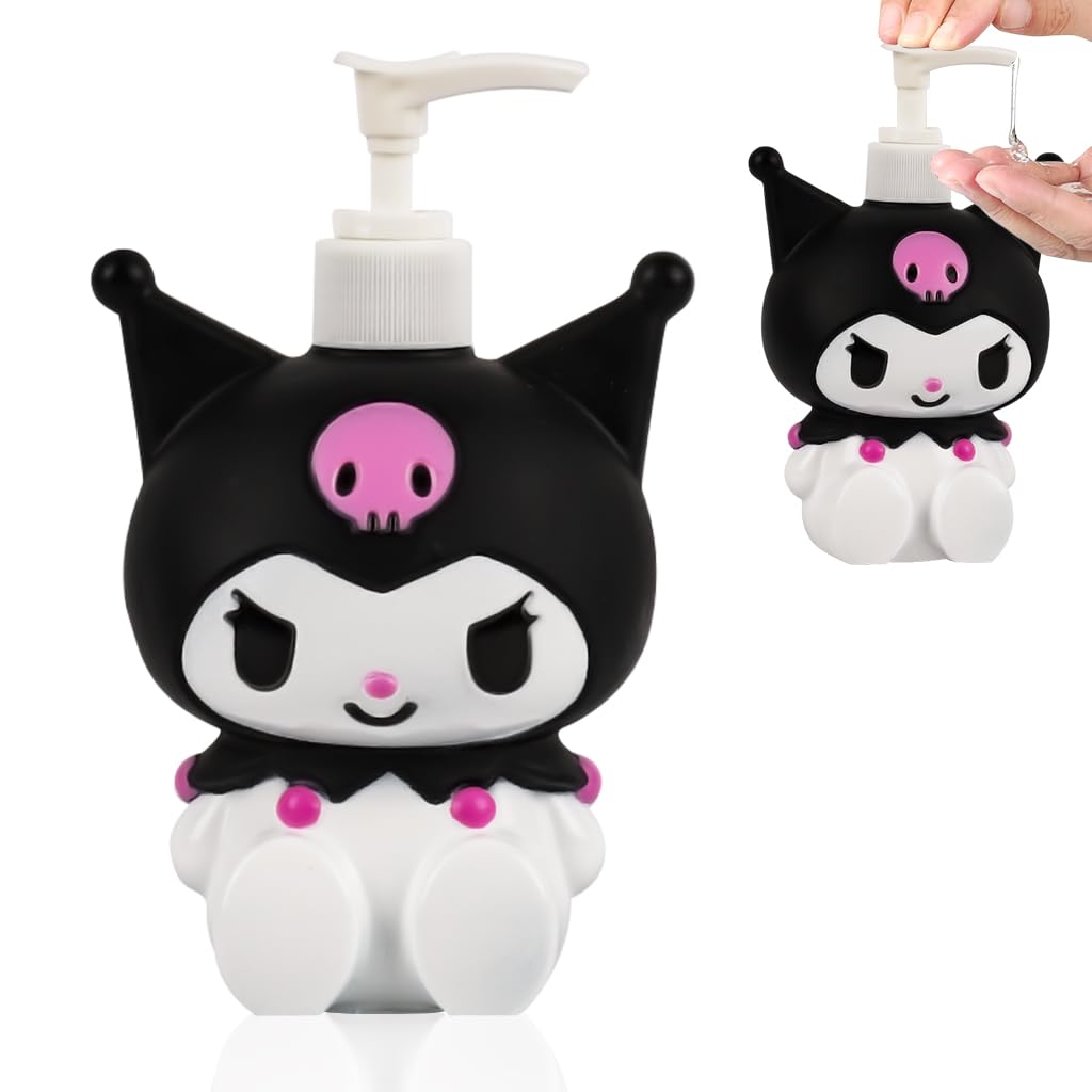 HASTHIP® 350ml Liquid Soap Pump BottleCute Cartoon Hand Wash Gel Dispenser Refillable Pump Reusable Hand Wash Bottle-image-18