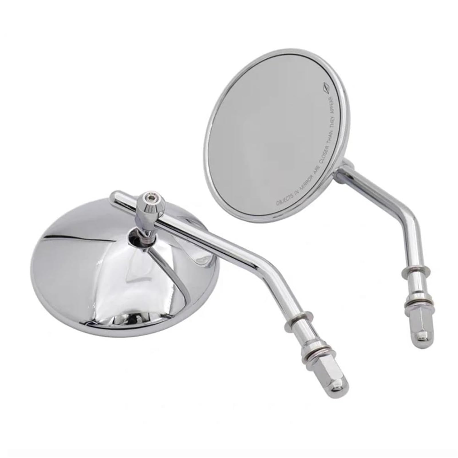 Espejos de motocicleta Sportster con cristal blanco que elimina puntos ciegos