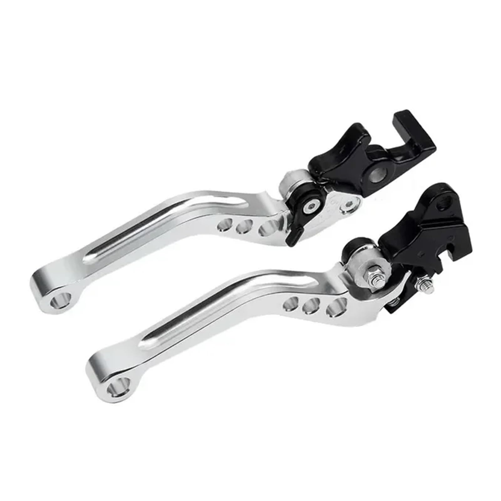 Wkdyriwo Silver Cnc Alloy Motorcycle Brake Handle Universal For Motorbike Modification Clutch Drum Lever Motorcycle Brake Clutch Levers