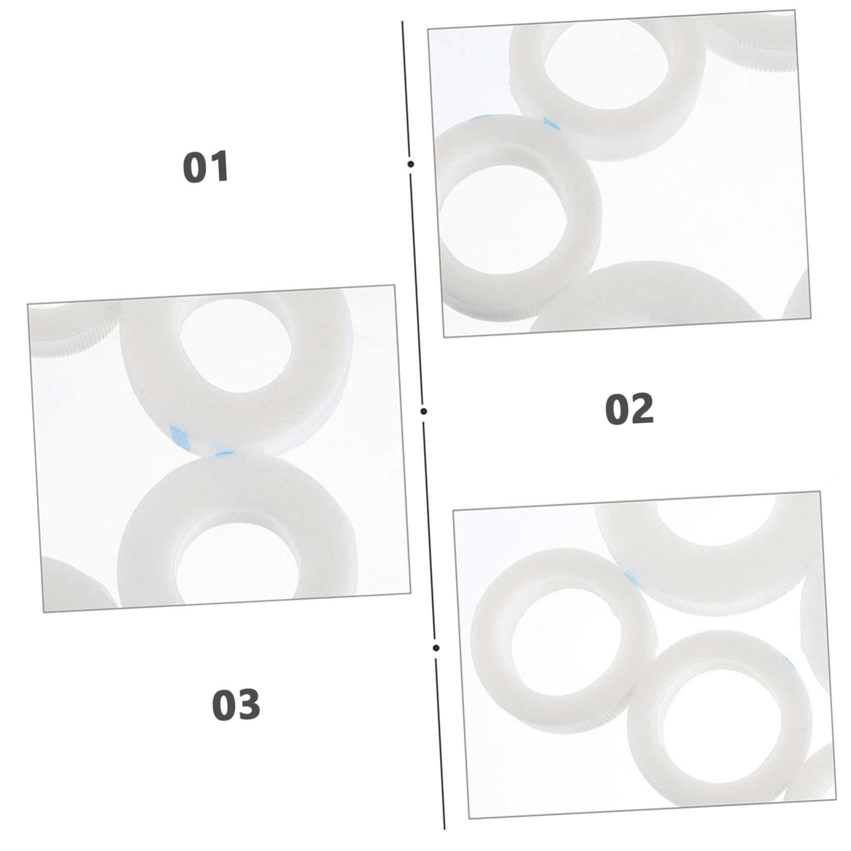 IWOWHERO Salon Eyelash Isolation Tape 9m Pe Adhesive Lash Tape for Easy Applicati