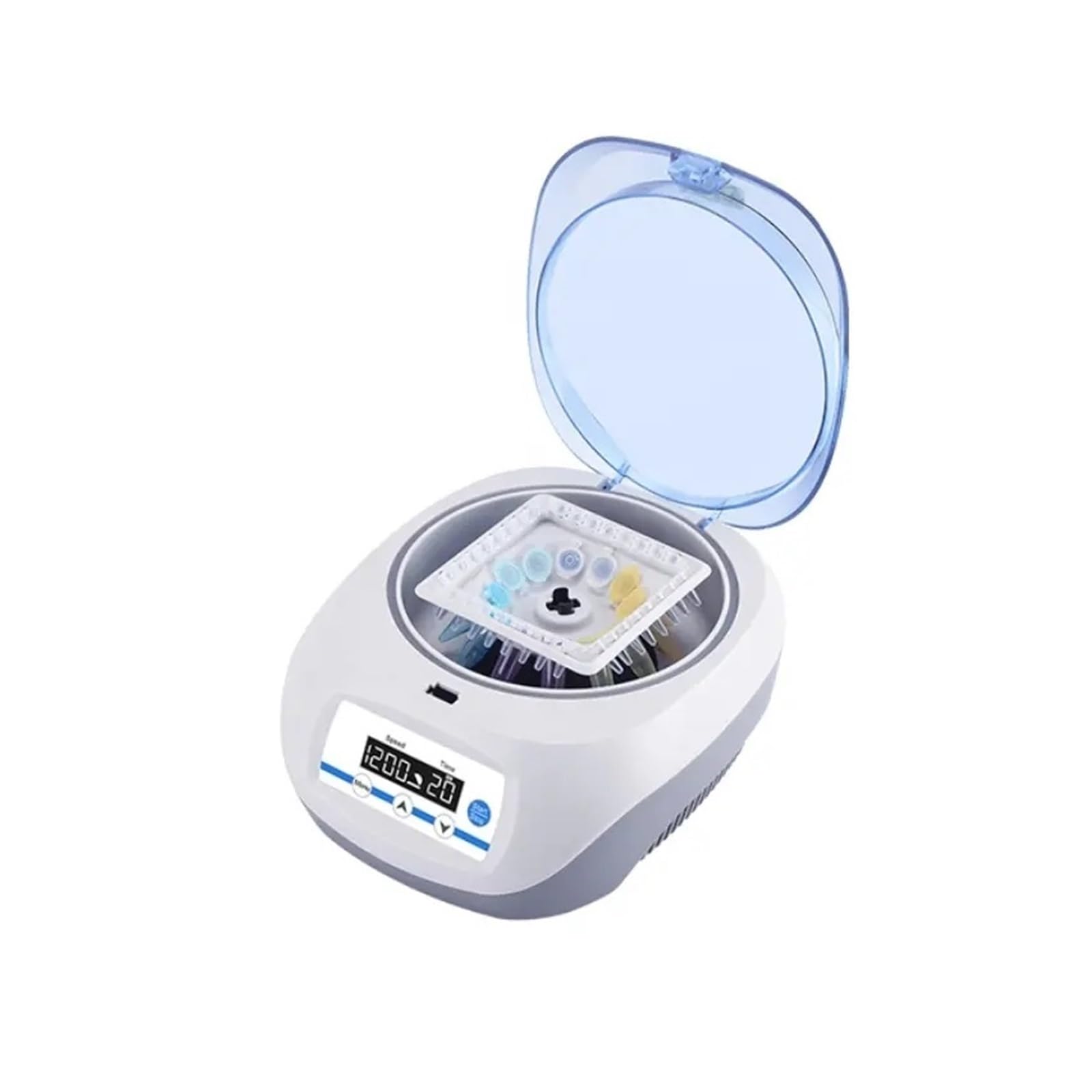 Centrífuga de laboratorio mini 12000 rpm, microcentrífuga for hematocrito, tubo PCR, máquina centrífuga digital alta velocidad para laboratorio, para la investigación