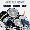 Gotham Steel Modern 11 Pc Ceramic Cookware Set, Elegantly Designed Pots and Pans Set Non Stick with Steamer, Induction Bottom, Premium Stay Cool Handles, Non Toxic PFOA Free, Oven & Dishwasher Safe #5