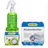 HUMYDRY und Freshwave Basis-Set | Beseitigt zu hohe Feuchtigkeit und entfernt unangenehme Gerüche im ganzen Wohnbereich | Luftentfeuchter geeignet für kleine Räume