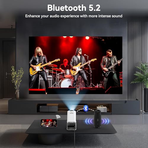 DR.J XBeam Mini Smart Projector by AUN, 270° Rotatable Projector 4K Ultra HD, 1080p Support, 8400L, Android 11 YouTube, Hotstar, PrimeVideos... - Image 3