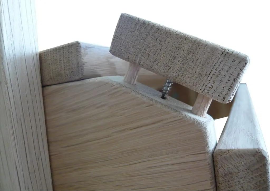 Original Dream-Chairs Seit 2007 Chaise Adirondack Chaise de Jardin Comfort en chêne en kit Chaise d'extérieur résistante aux intempéries pour la détente en extérieur Charge maximale 170 kg