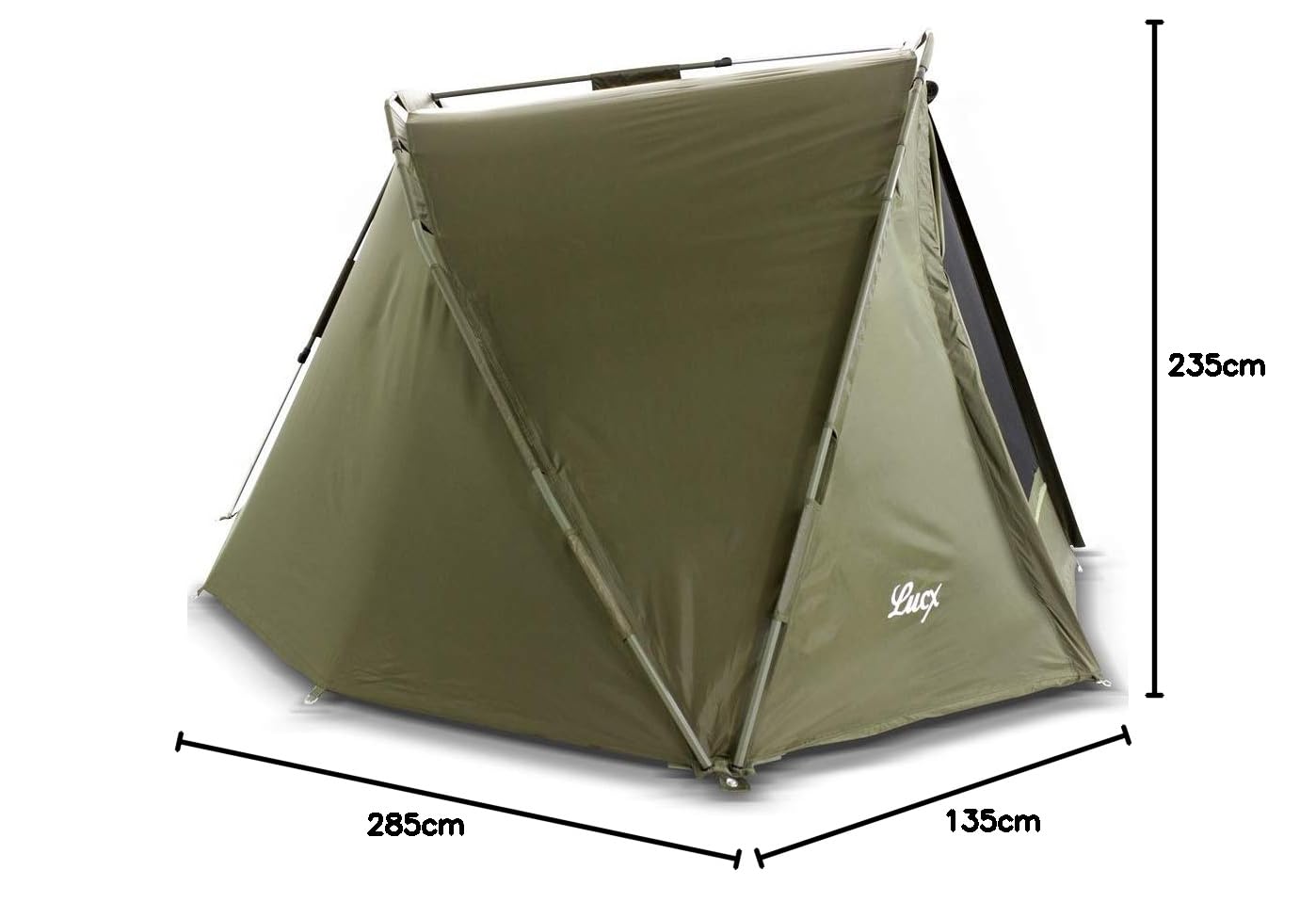 Carpa de pesca Lucx® Puma para 1 hombre, carpa con cúpula para 1 persona, tienda de pesca con columna de agua, tienda de campaña de 10.000 mm