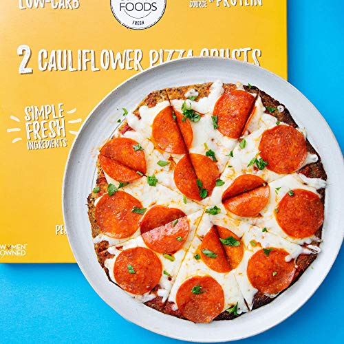 Cali'flour Foods Pizza Crust (Original Italian, 2 Crusts) - Fresh Cauliflower Base | Low Carb, High Protein, Gluten and Grain Free | Keto Friendly - Thumbnail 4