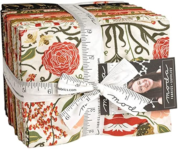 Meadowmere AB Bundle by Gingiber, 33 18-inch by 22-inch Precut Fabric Fat Quarters and one 36"x44" Panel